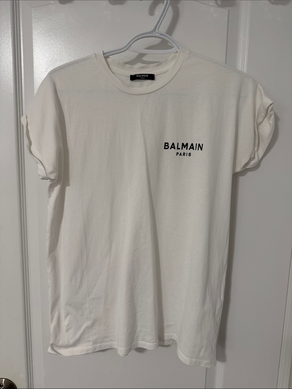 Balmain Paris women’s White Logo Tee